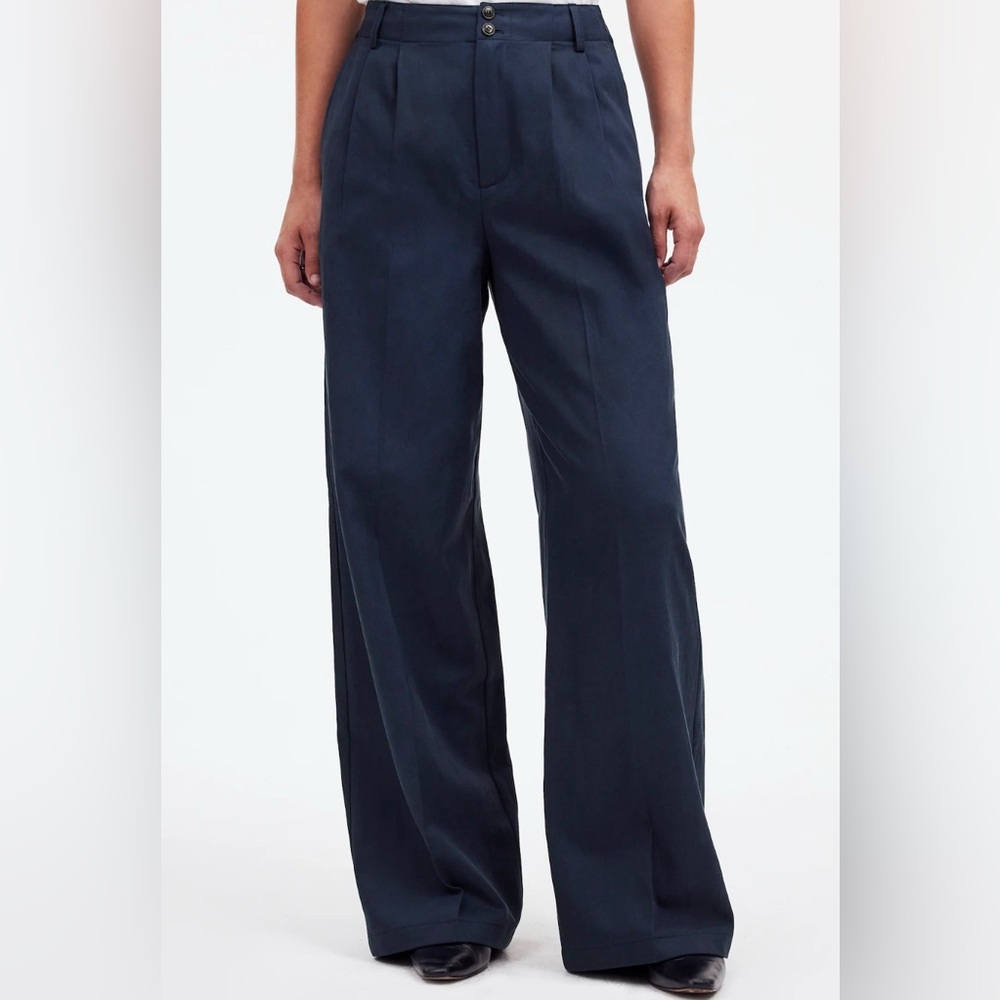Madewell NWT Women’s Wide Leg Pants Navy Color, Size 0 Petite